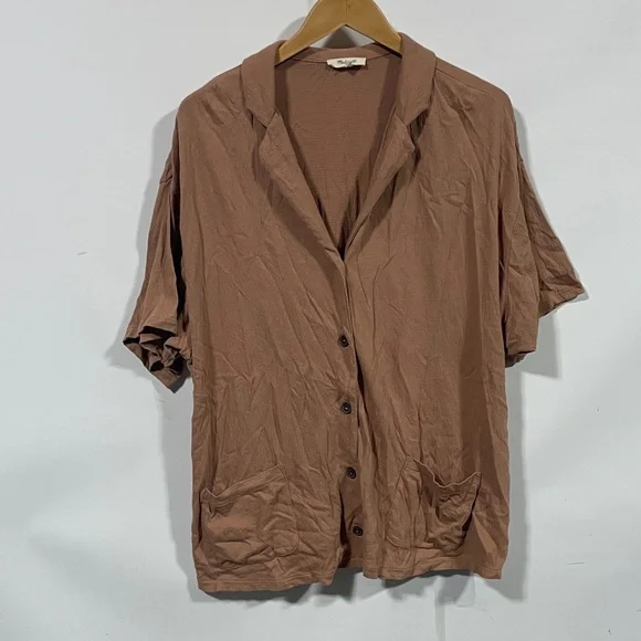 Madewell women’s Brown Casual button down shirt - Picture 1 of 4